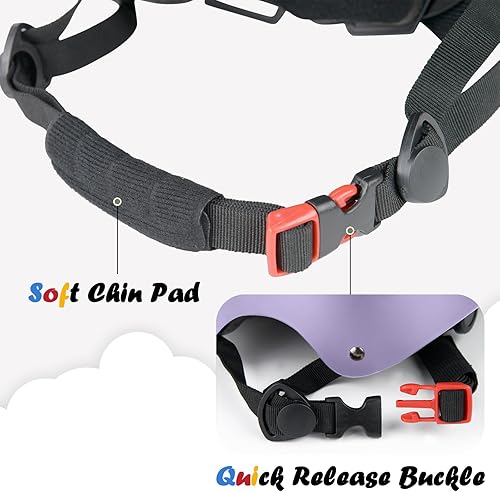 Miniatura 24 de Casco de bicicleta para niños, ajustable y para múltiples deportes, 3 tamaños que van desde niños pequeños hasta jóvenes Azul,Negro,Gris,Azul