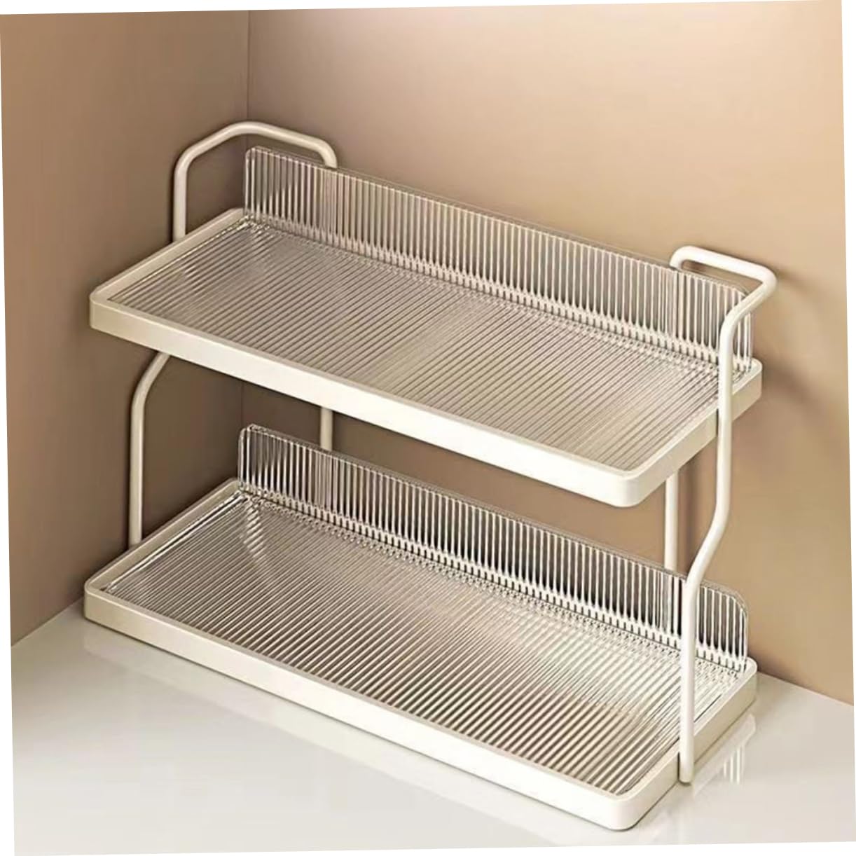 iplusmile Contenitori Spezie Per Cucina Barattoli Da Mobile Organizer Mensola Supporto Appoggio Per Oggetti Facile Accesso e Visibilità