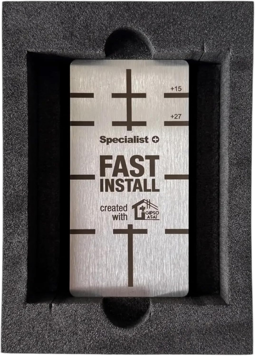 SPECIALIST+ FAST INSTALL Magnete per Cartongesso 5 cm - Strumento Magnetico per Profili CD 47-50 mm - Forza di Tenuta 10 kg - Montaggio Rapido e Preciso