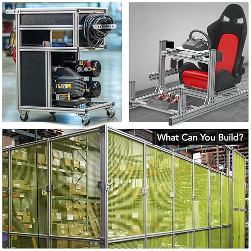 Miniatura 8 de 8020, 1515, Serie 15 de 1.5 pulgadas x 1.5 pulgadas, extrusión de aluminio con ranura en T, barra de ranura lineal extruida DIY 8020 (ultra ligero