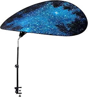 Large Size 52''Office Cubicle Shade Cubicle Desk LightShield to Block Anti-Glare Cover Light Sensitive Professionals Cubicle Light Quick Install Shading LightShade with Clamp(Patent Pending)