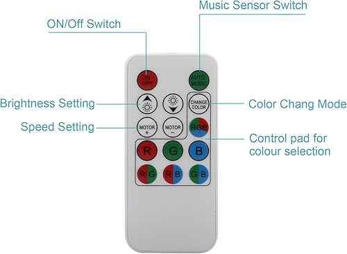 Miniatura 6 de 3W E26 lámpara de bola de discoteca RGB giratoria LED luz estroboscópica activada por sonido para la etapa del partido, control remoto
