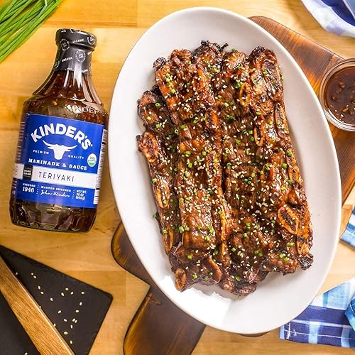 Miniatura 6 de Kinder's Organic Teriyaki Marinade & Salsa de inmersión de 30 onzas (29.98 oz) (1 botella por pedido)