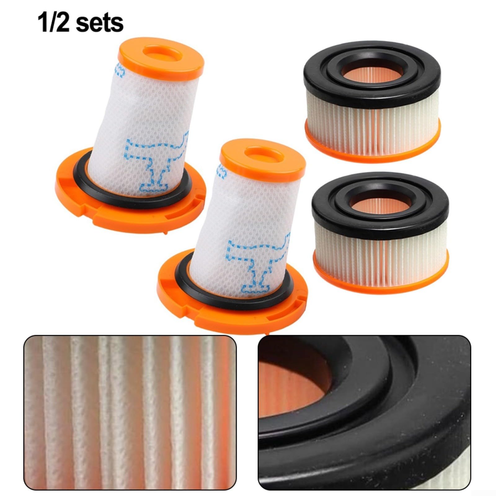Filtro HEPA di ricambio per scopa X-Force per Flex 12.60 Neo 13.60 14.80, accessori per aspirapolvere, filtri lavabili e riutilizzabili (2 set)