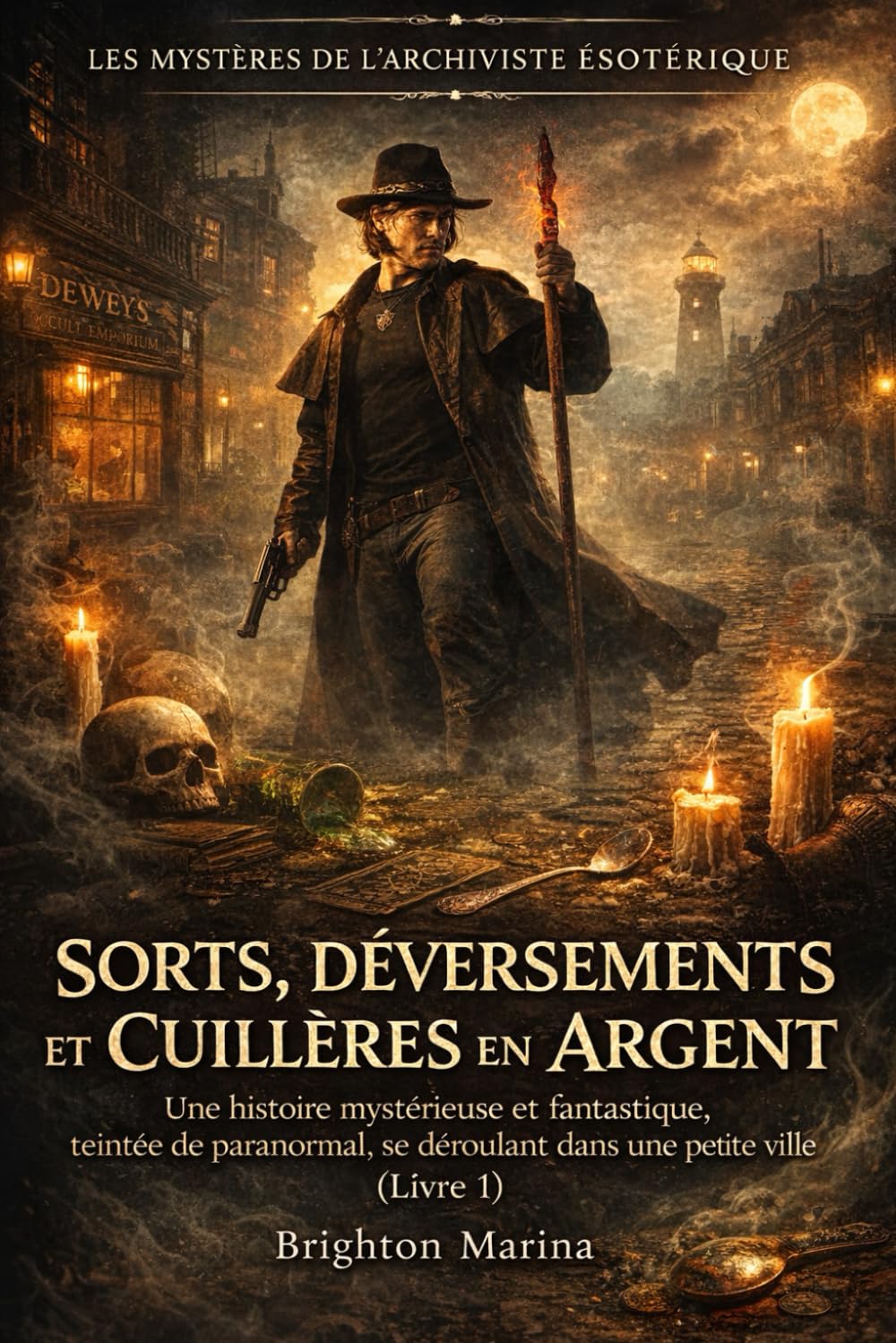 SORTS, DÉVERSEMENTS ET CUILLÈRES EN ARGENT: Une histoire mystérieuse et fantastique, teintée de paranormal, se déroulant dans une petite ville (Livre 1) (Les mystères de l'archiviste ésotérique)