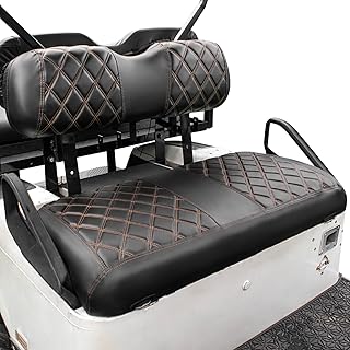 NOKINS Golf Cart Diamond Seat Covers Kit, Fit for EZGO TXT 1994-2013/EZGO RXV OEM