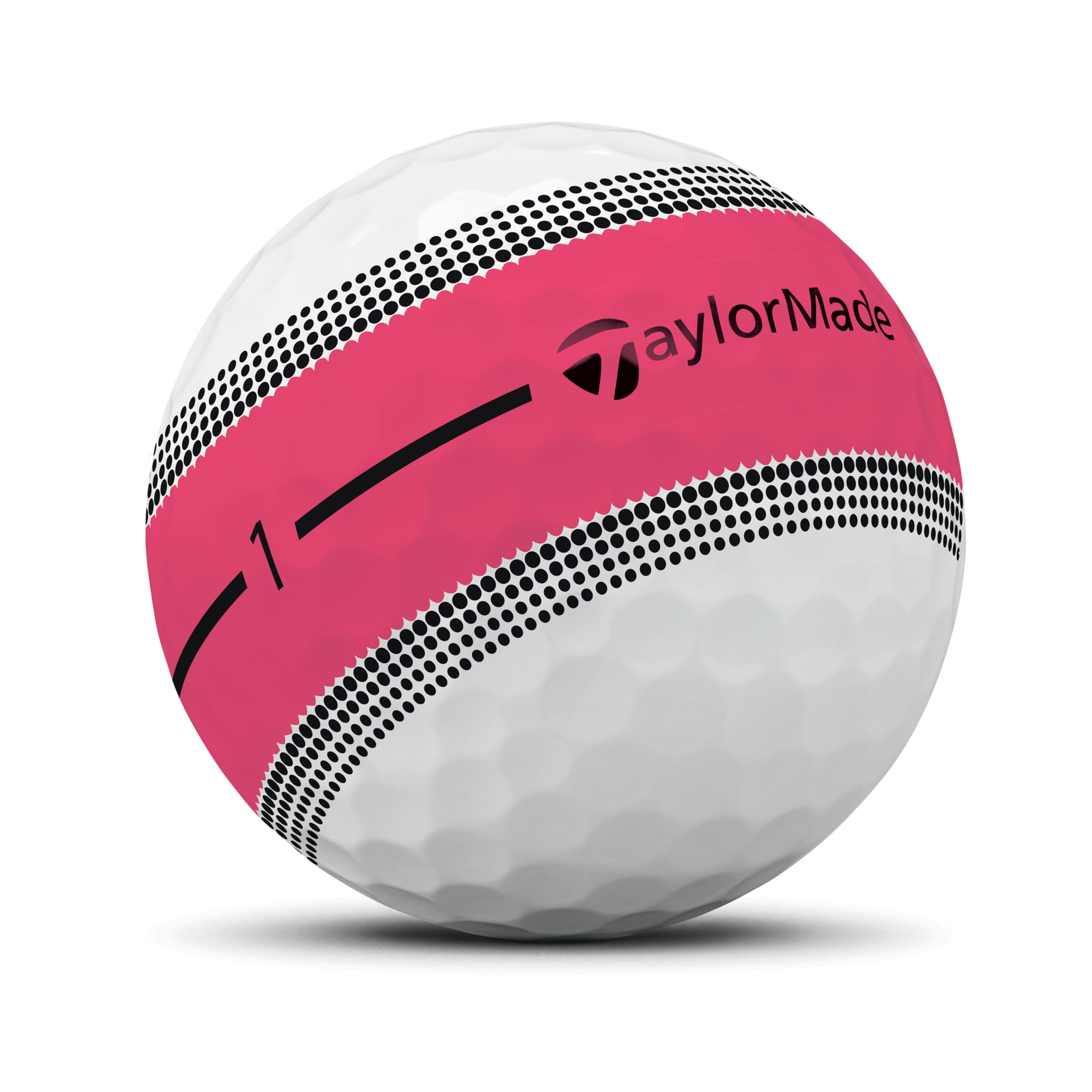 Taylormade 2025 Golf Tour Response Stripe White/Pink Golfbälle