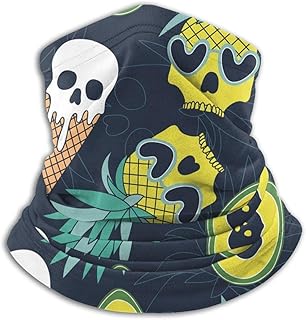 AEMAPE Piña Skull Ice CR-eam Skull Cuello Polaina Calentador Hombres Mujeres Cálido Cuello Calentador Wrap