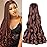 French Curly Braiding Hair 18 Inch 6 Packs Pre Stretched Bouncy Braiding Hair Loose Wavy Crochet Hair Synthetic Hair Extensions for Black Women (18 inch 6 packs, 33)