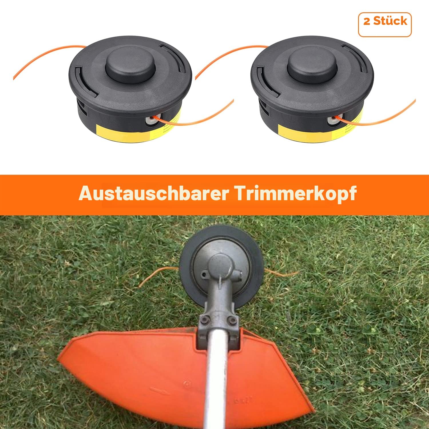 YOUSHARES Stihl 2 Stück Motorsense Trimmer Kopf Autocut 25-2 passend für Stihl FS, KM Series Motorsense