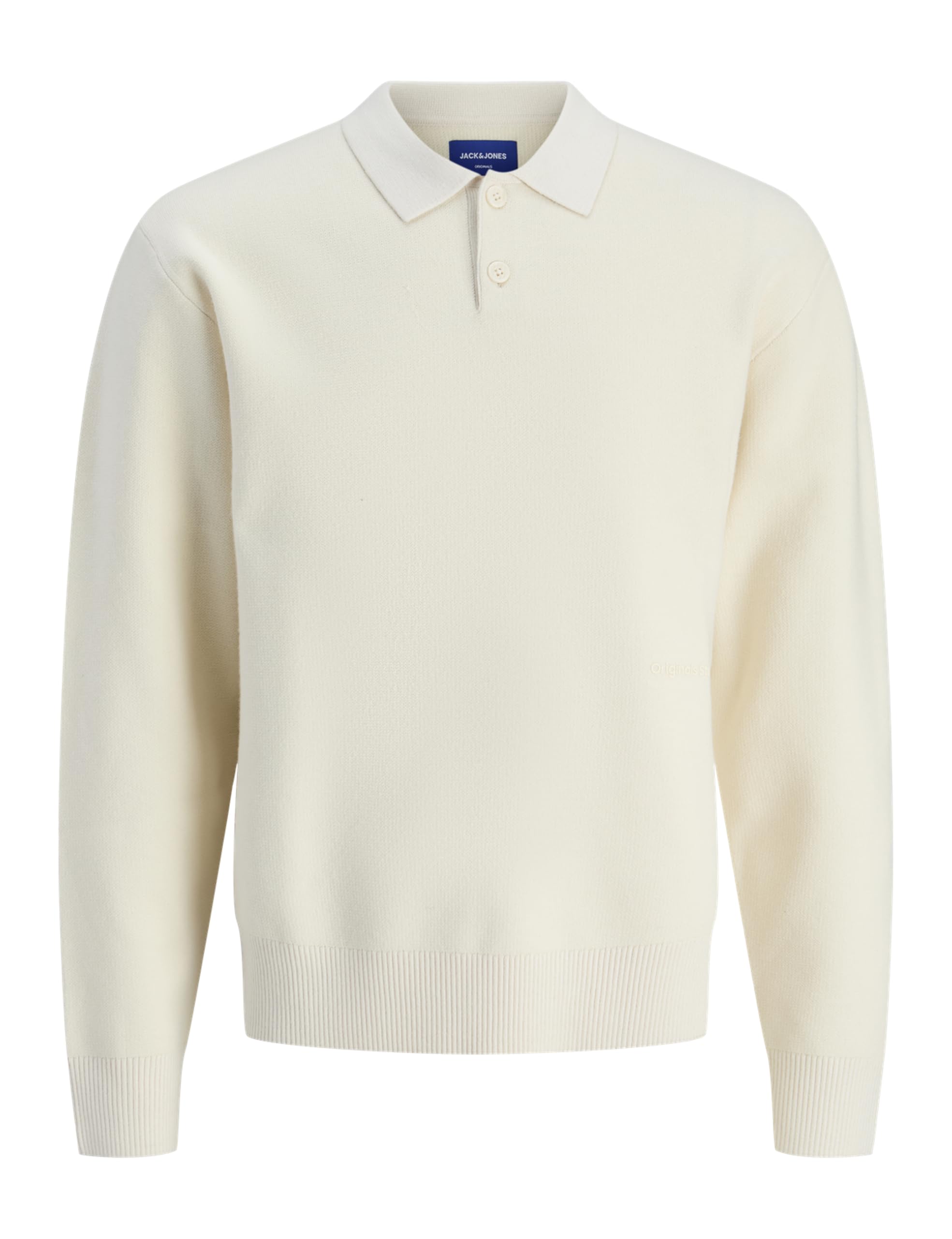 JACK & JONES Men's Jorvesterbro Knit LS Polo Shirt