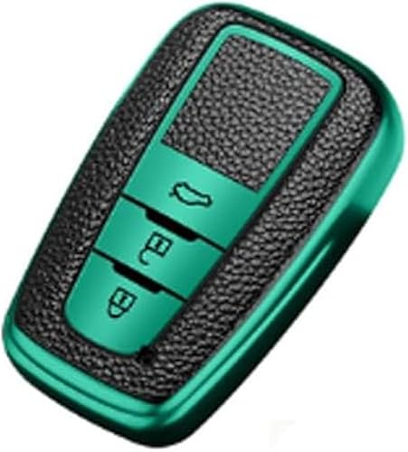 Miniatura 1 de DOUKI Funda de cuero TPU para llave de coche, para Toyota Camry Corolla Prius CHR C-HR RAV4 Hybryd Altis Land Cruiser Prado Sedan 2019