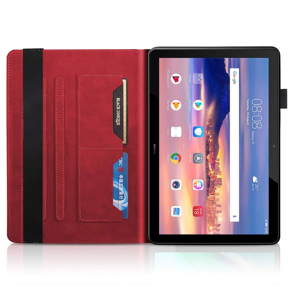 ANDROID - ケース付き　ＨＵＡＷＥＩ ＭｅｄｉａＰａｄ　Ｔ５　１０ Huawei MediaPad T5 10 ケース Media Pad t5 10インチ カバー