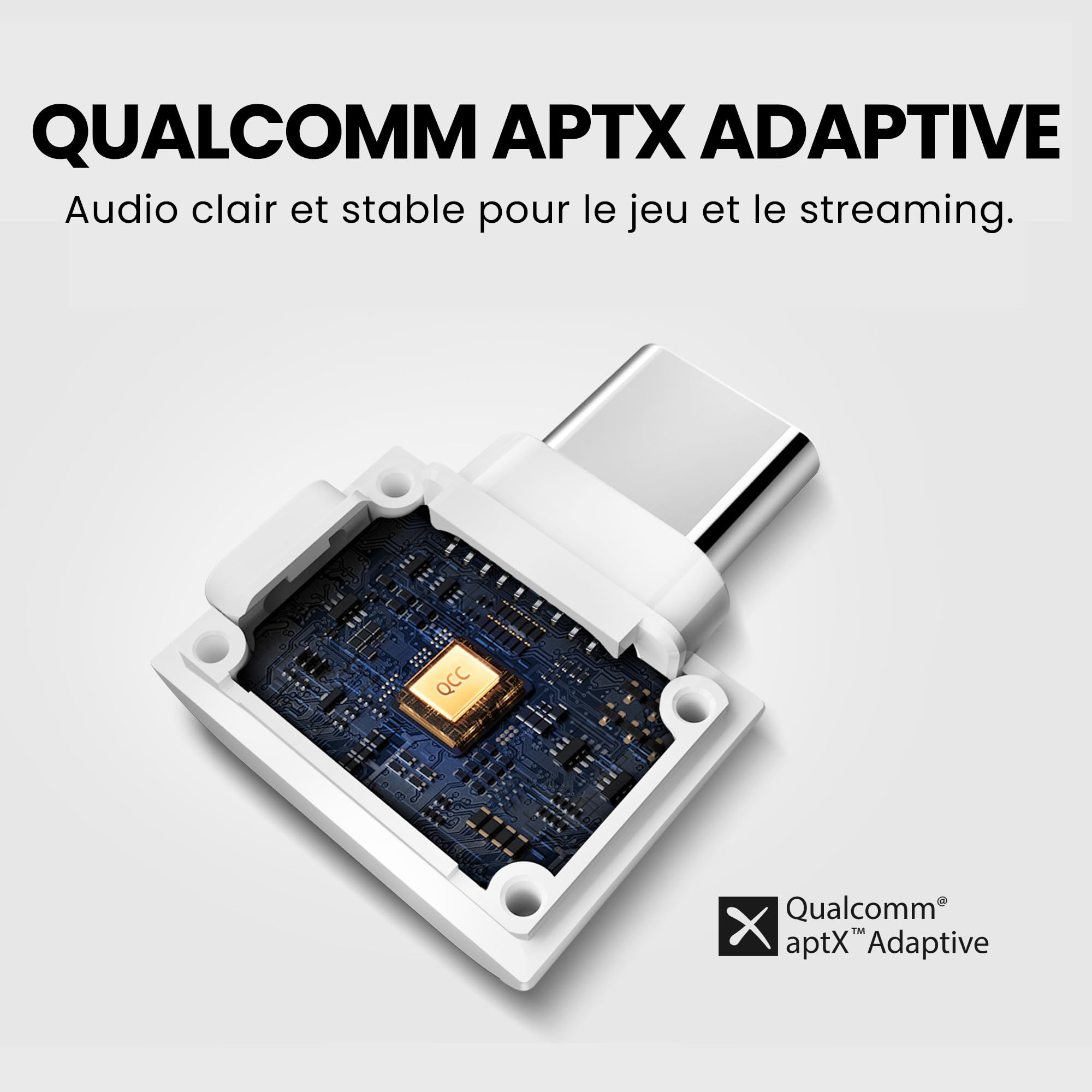 Avantalk C82 Lea- Le Audio Adaptateur USB-C Bluetooth 5.4, Son sans Fil à | Faible Latence et Haute qualité pour Casques Le Audio et dispositifs d’écoute assistée sur PC, Portables et tablettes