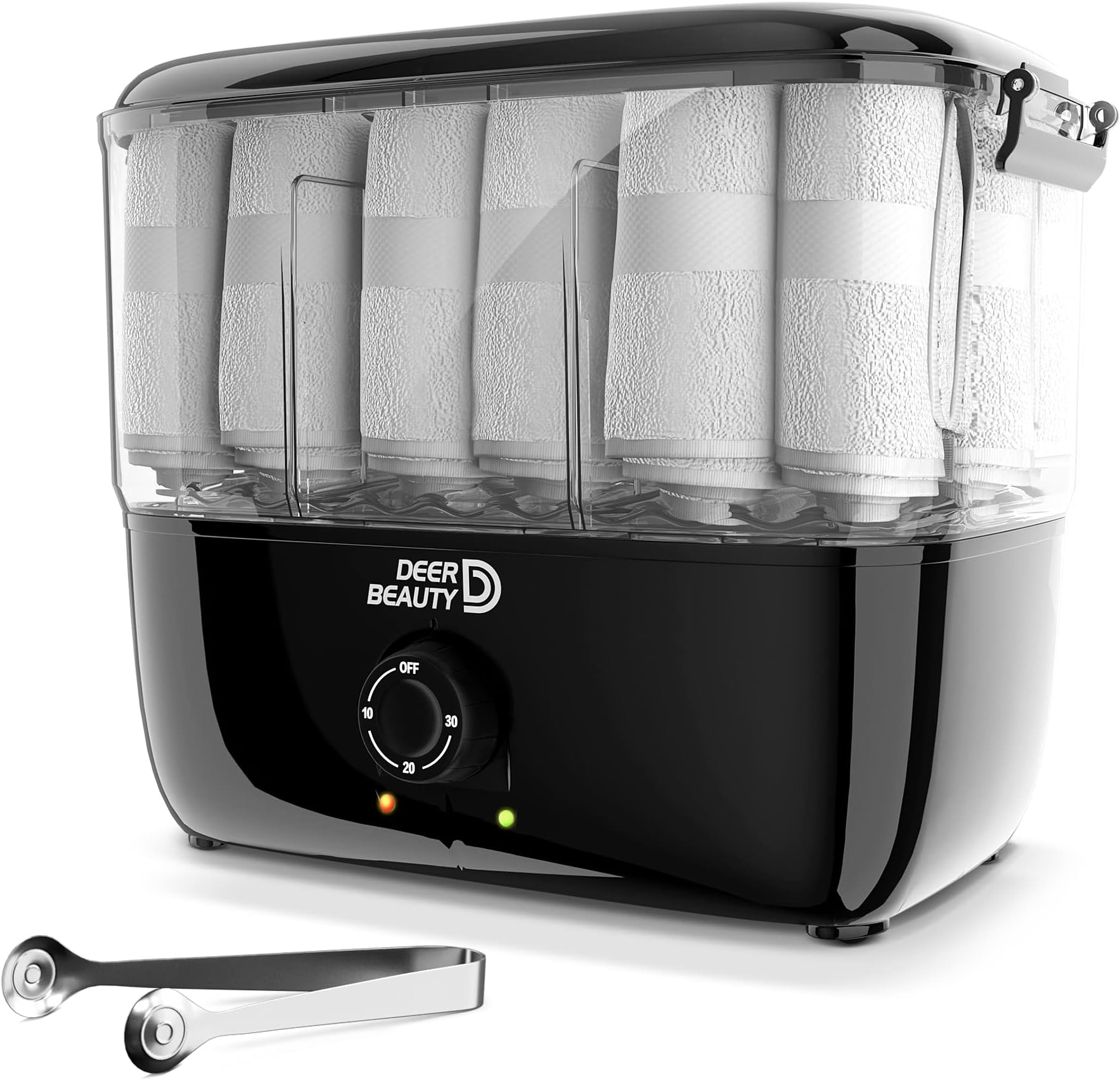 Towel Steamer-Hot Towel Warmer 600 W Tabletop Moist Towel Heater, Holds up to 18 Towels,30 Minute Auto Shut Timer,Professional Salon Equipment Towel Warmer for Facials,Spa,Barbers,Massage (Black)