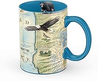 Vista 41 de Xplorer Maps Taza de cerámica con mapa de la isla de San Juan (16 onzas) – Taza de café sin BPA para bebidas calientes y frías – perfecta