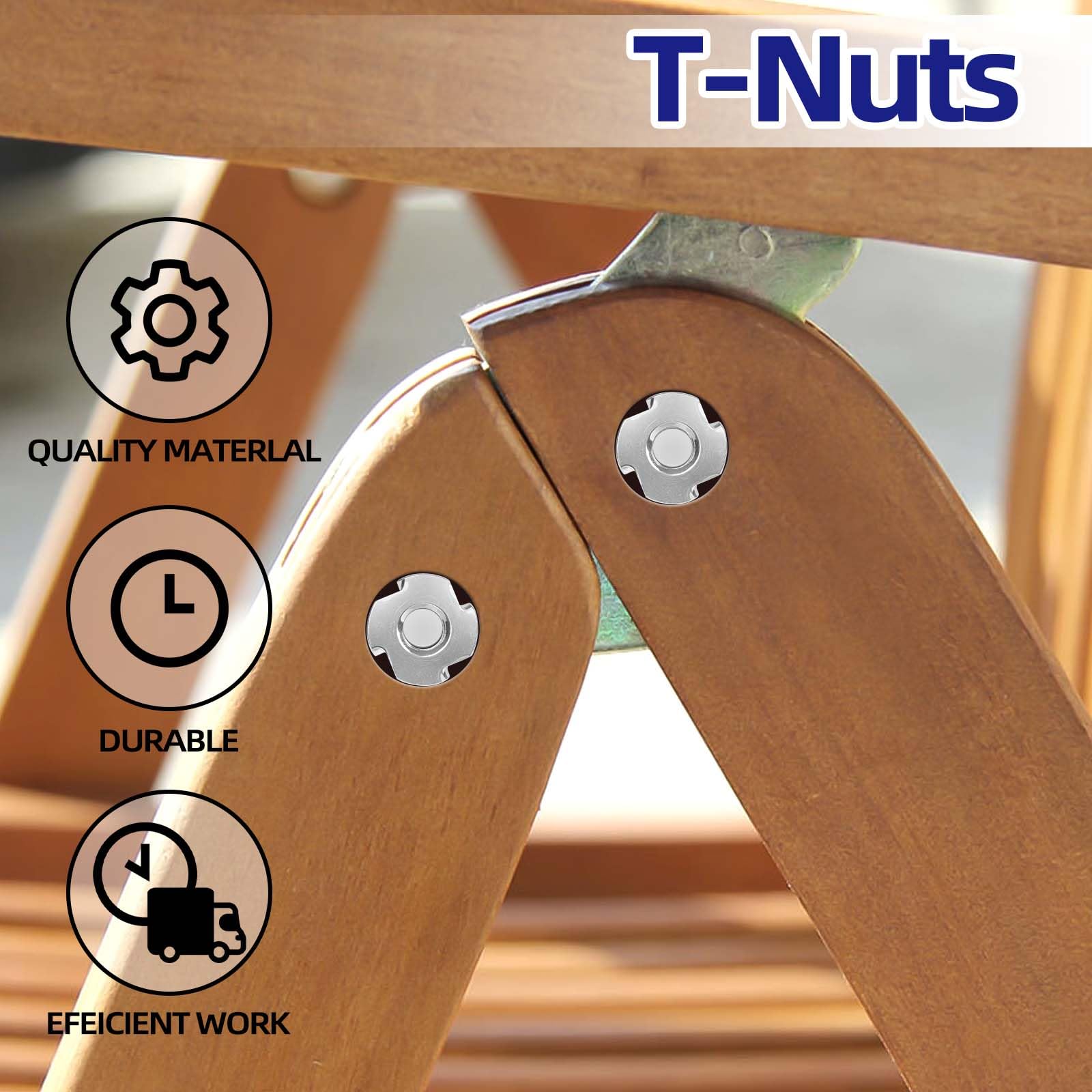 Stainless Steel T-Nuts - 25 Pack 1/4-20 -3 Stainless Steel T-Nuts - 25 Pack 1/4-20 -3