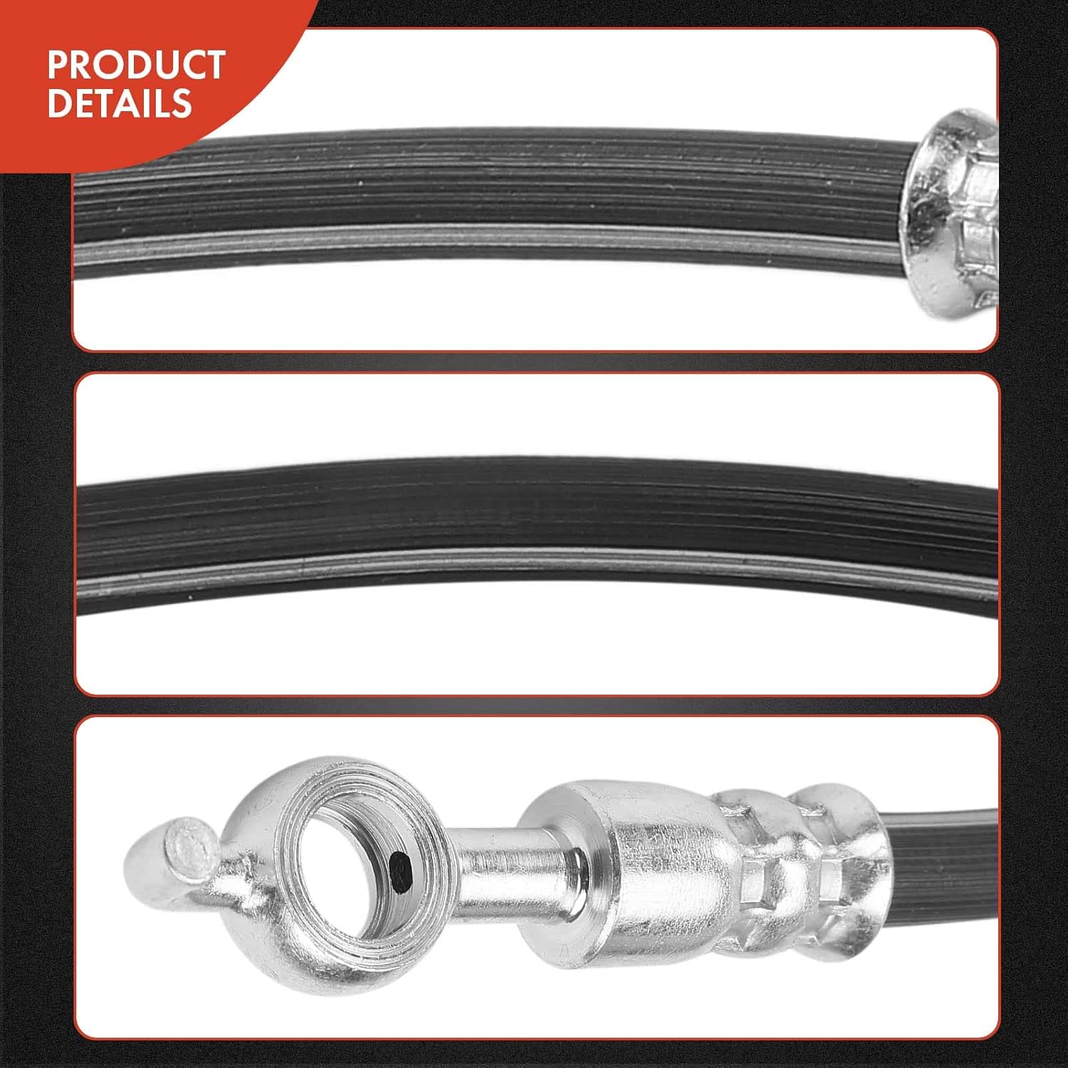 A-Premium Front Driver Brake Hydraulic Hose Compatible with Select Toyota Models - Camry 2007-2011, Avalon 2005-2012 - Replace# 90947A2012