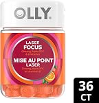 OLLY Laser Focus Gummy, Alpha GPC, B Vitamins, Berry Tangerine Flavor 36 count