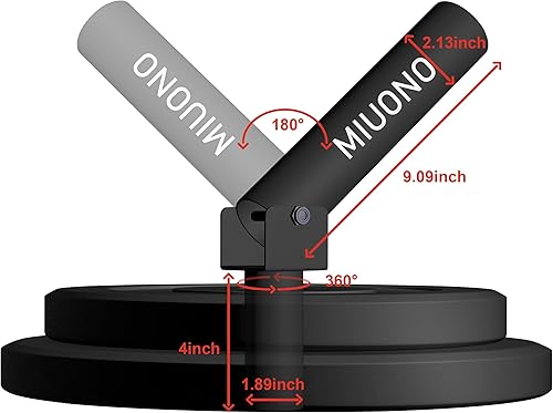 Miniatura 7 de Accesorio de mina terrestre para barra, accesorio de fila de barra en T apto para barra olímpica de 2 pulgadas, giro completo de 360 para