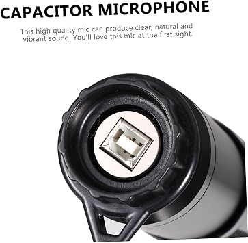 BM800 USB Condenser Microphone Kit with Tripod 5-Piece Set for Desktop and Laptop Recording Cardioid Pattern Plug and Play for Streaming and Home Studio