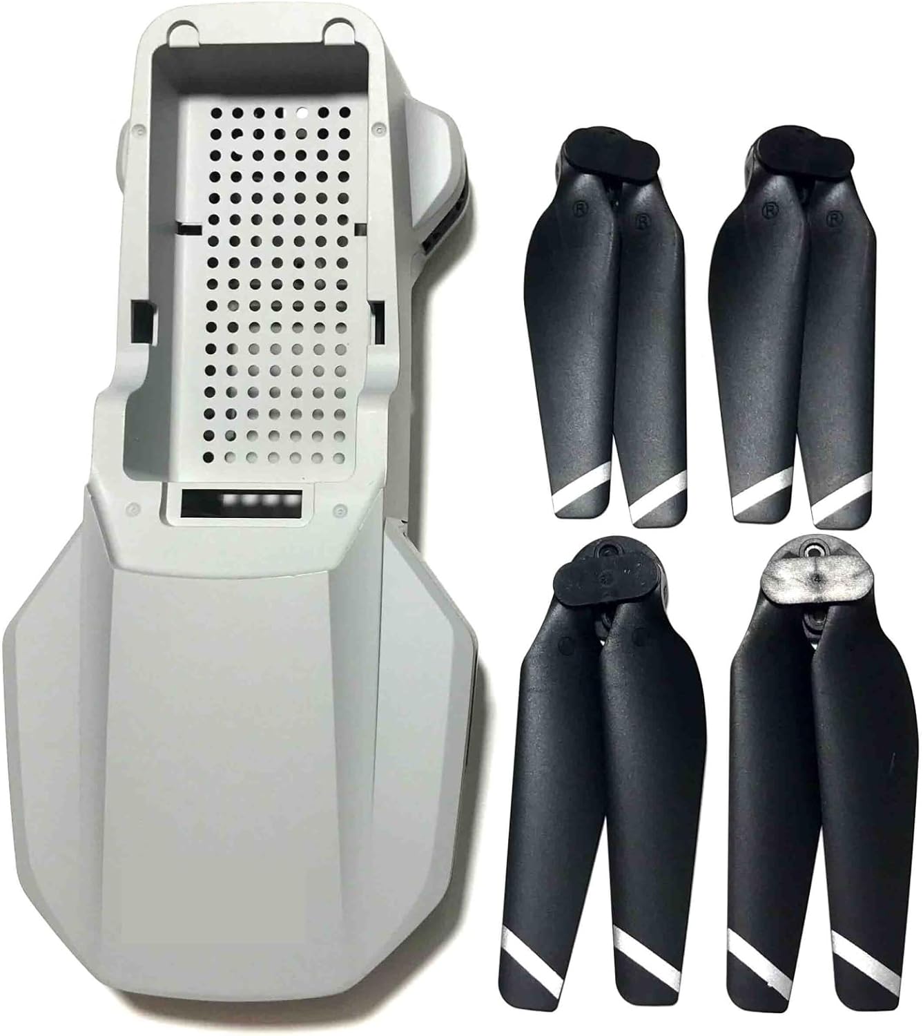 KF102 Pro ドローン KF102pro クアッドコプター用 アッパーダウンボディシェル プロペラブレード メープルリーフ