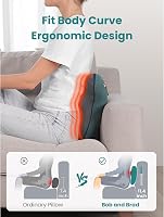 BOB AND BRAD EZBack Elektromos Hátmasszírozó Fűtéssel, Shiatsu 3D Gyúró Nyak Masszázsgép, Izomfájdalom Enyhítő Párna Hátra Nyakra Lábra 2