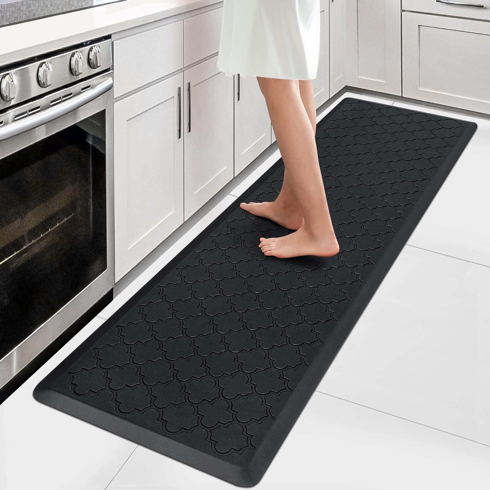 Tapete de cocina acolchado antifatiga ideal para suelo de lavandería y fregadero