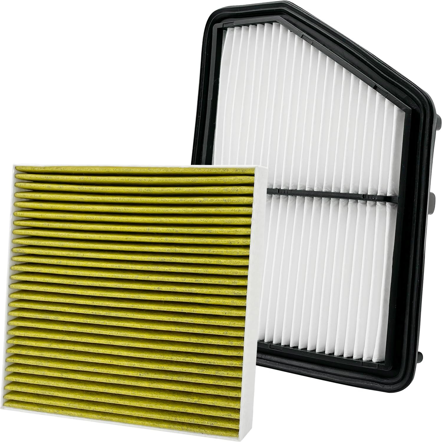 Capume 2PCS Cabin Engine Air Filter Kits JM802 JM2205 Fits for 2017-2025 CIVIC 2.0L, 2023-2025 HR-V HRV 2.0L, Replacement for CF11182, CA12051, 17220-5BA-A00, 80292-TF0-G01
