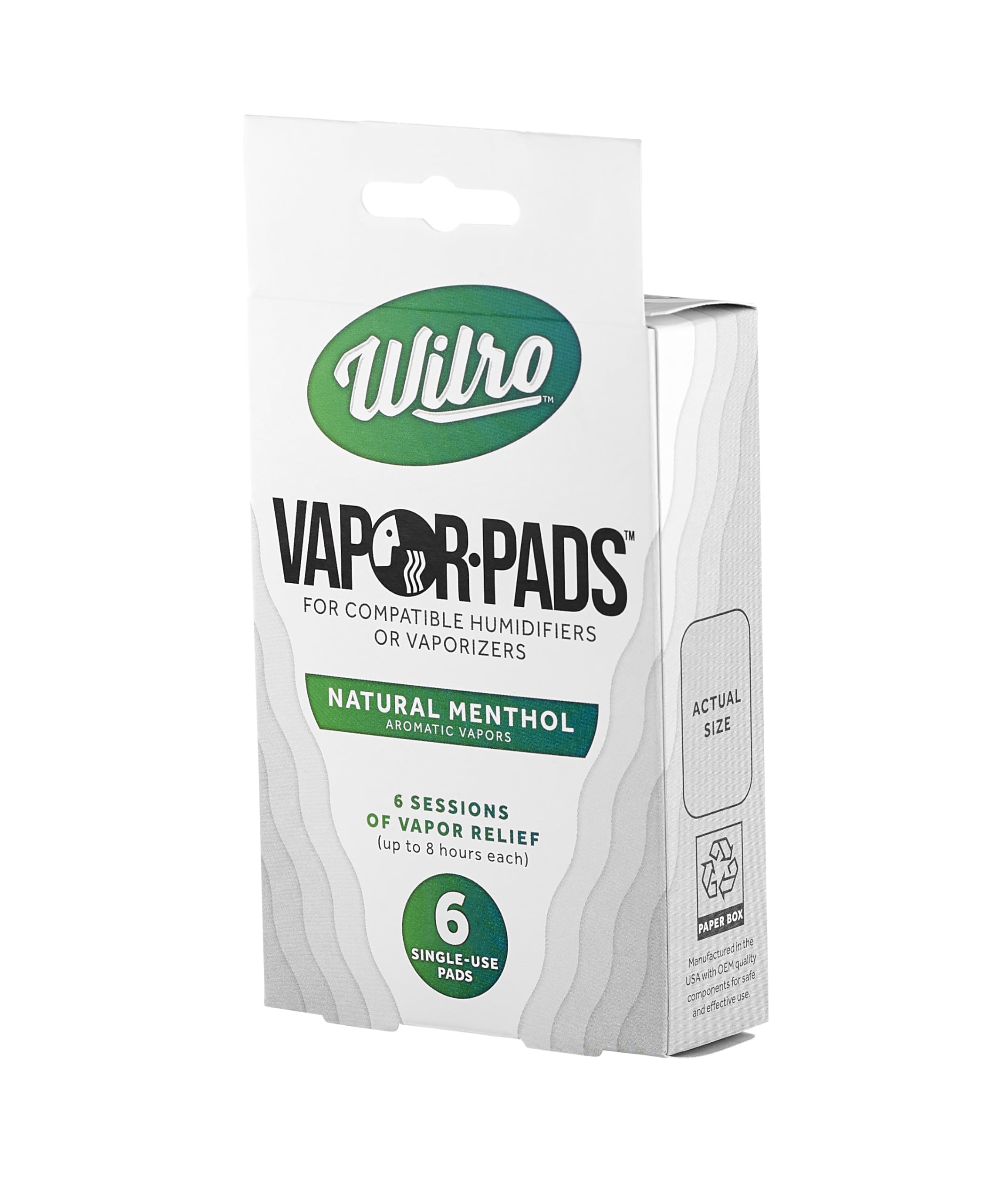 Wilro Menthol Vapor Pads (6-Pack)