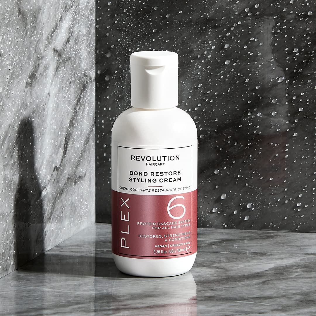 Revolution Haircare Plex 6 Bond Restore Styling Cream, Restores Color, Anti Frizz Hair Product, Vegan & Cruelty Free, 100ml image 2
