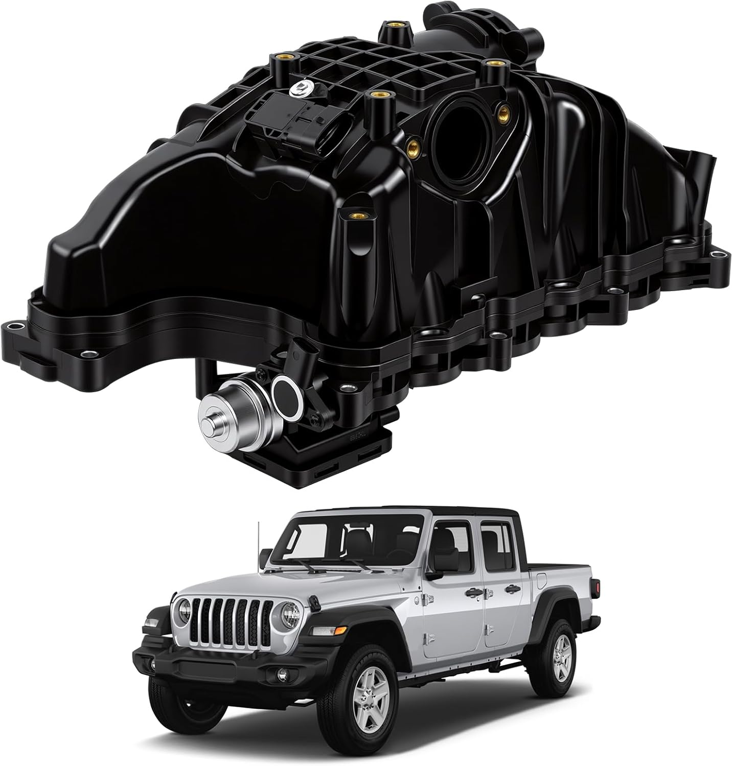 68211167AA 68492577AA Intake Manifold with Control Actuator Fits for Jeep Grand Cherokee 2014-2021, Wrangler 2020-2023, Fits for Ram 1500 2014-2018/2020-2023 3.0L Diesel