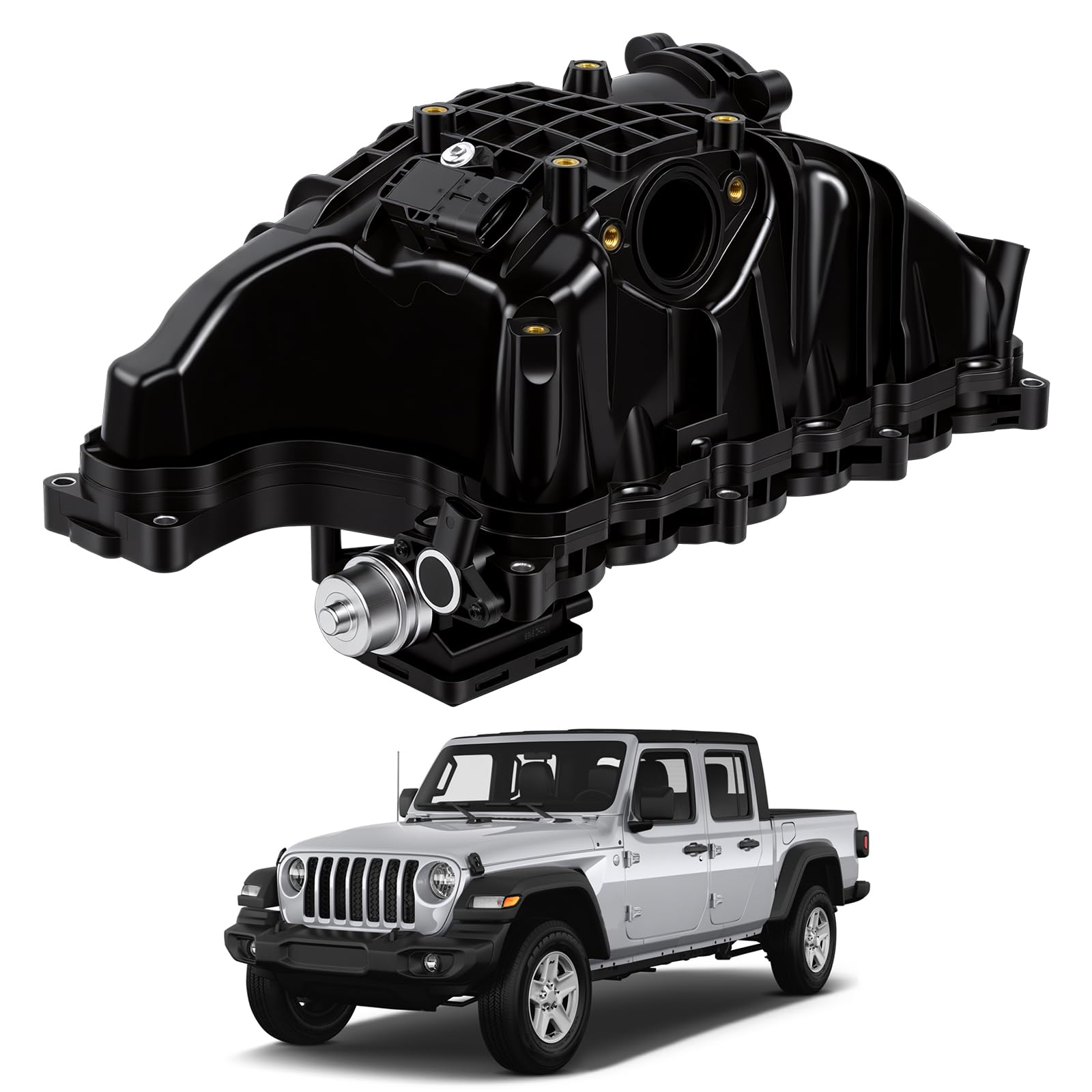 68211167AA 68492577AA Intake Manifold with Control Actuator Fits for Jeep Grand Cherokee 2014-2021, Wrangler 2020-2023, Fits for Ram 1500 2014-2018/2020-2023 3.0L Diesel