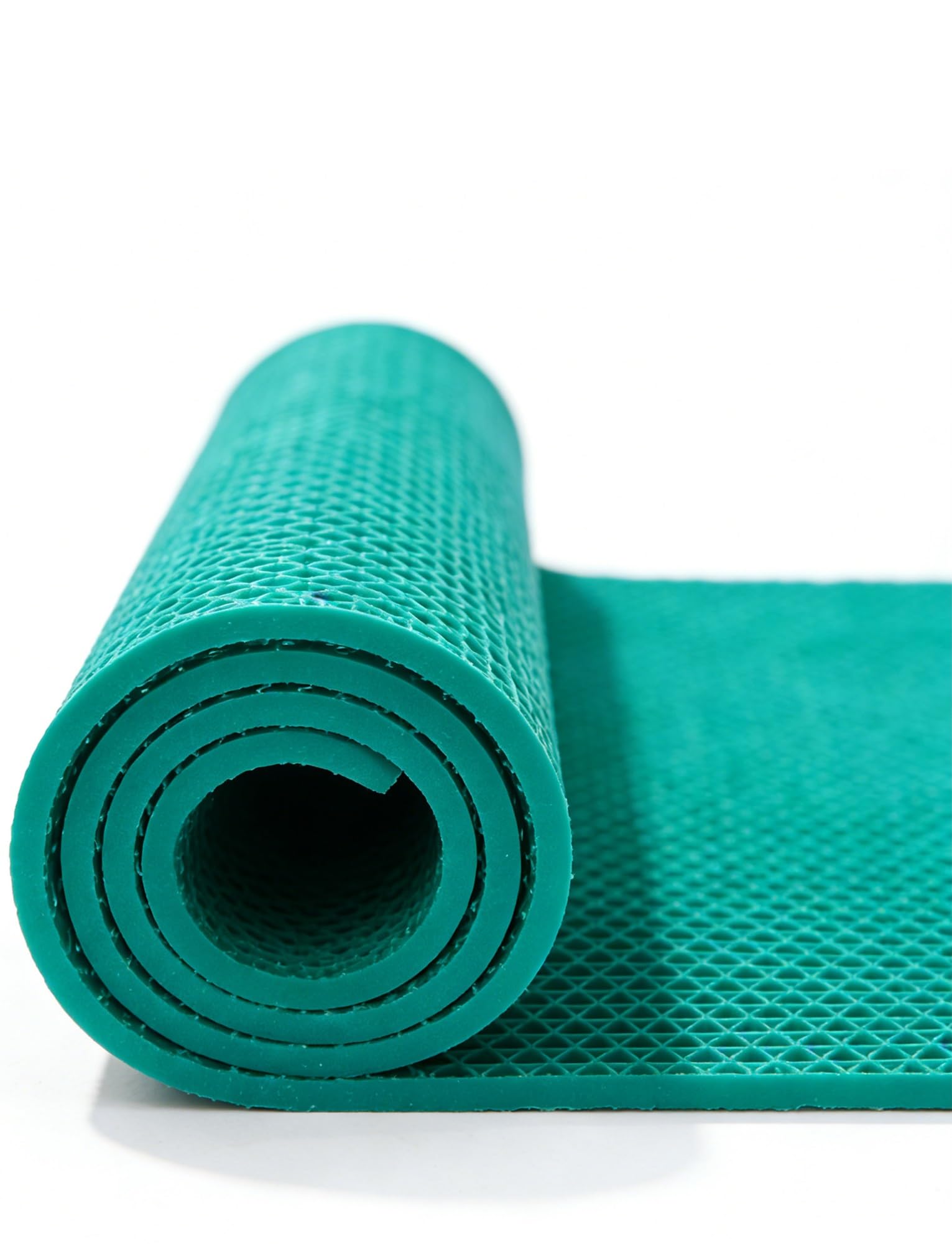 Tappetino in gomma antiscivolo for carichi pesanti | For patio, giardino, ambienti umidi, bagno, griglia in PVC facile da pulire.(Green,5.5 mm - 90x300 cm)