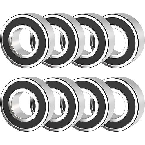 8 Pack 116-0720 Spindle Bearings, Ball Bearings, Compatible with Toro Exmark Wheel Horse 104-6325, 251-257, 104-3096, 251-339, 251-342, 251-82, 99-7162, High-Temperature Grease Bearings