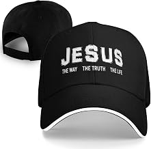 Baseball Cap Christianity Jesus The Way The Truth The Life Casquette Trucker hat Unisex Adjustable Casual Caps Black