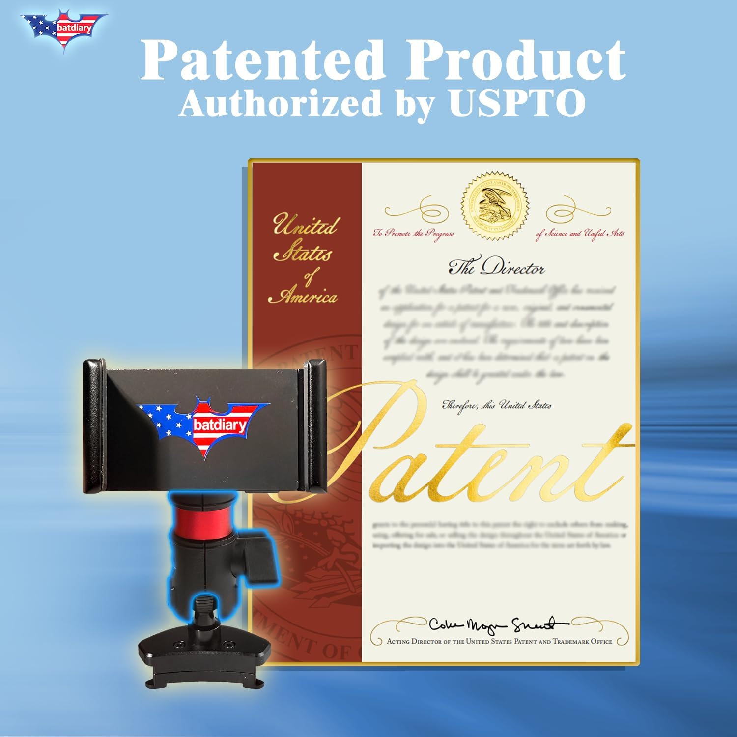 Ram Vent Phone Mount For Ram 1500/2500/3500 2013-2018 & Classic 2019-2024 Phone Mount Accessories|Aluminum Telescopic Air Vent Phone Holder|Thick Case Friendly Mount（Not for column shifter models.）