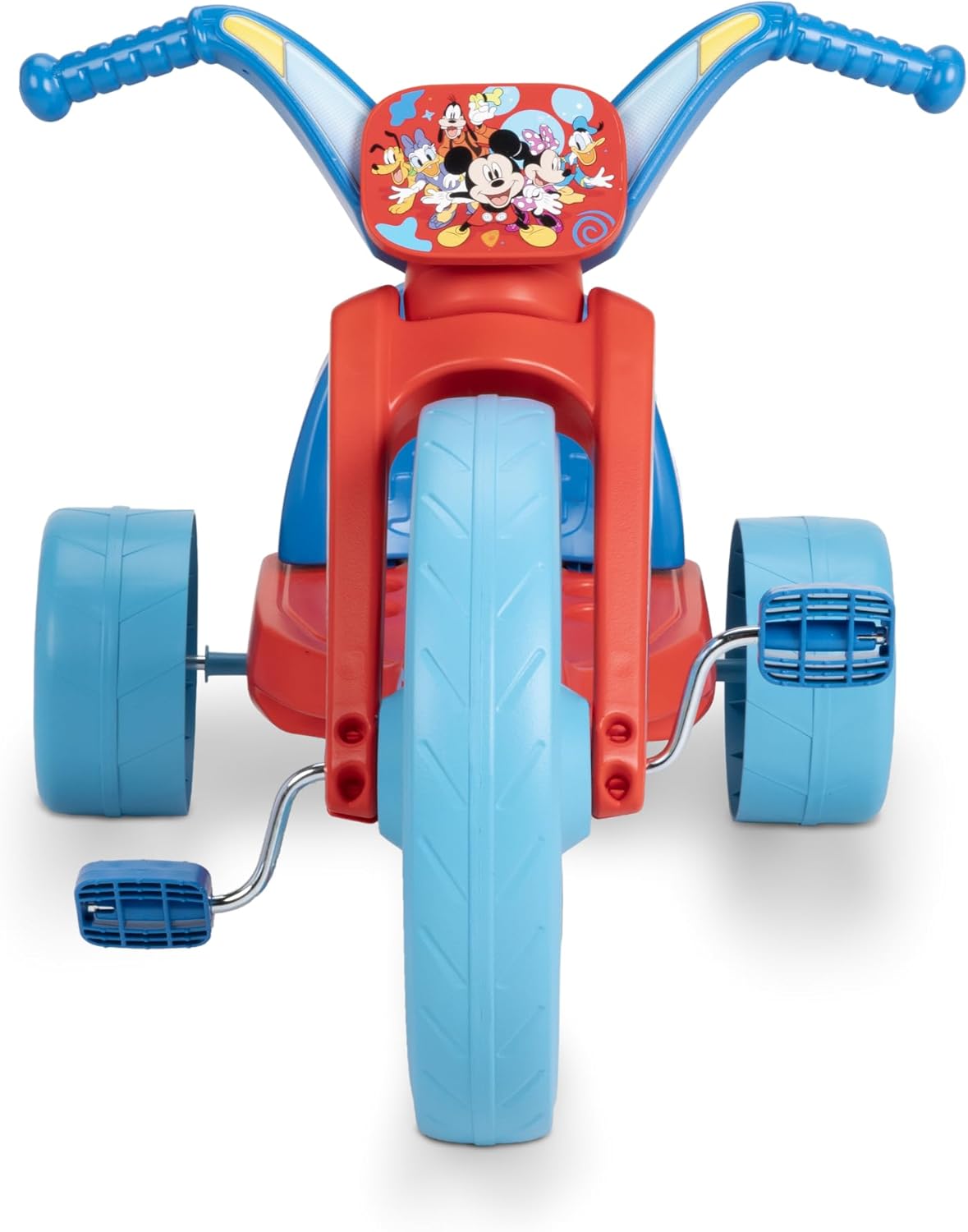 Mickey Mouse Ride-On 15" Fly Wheels Cruiser Tricycle Bike, Trike Has Built-in Light on Both Sides of Big Wheel, Ages 3-7, for Kids 41”-44” Tall - 70 lbs. Weight Limit