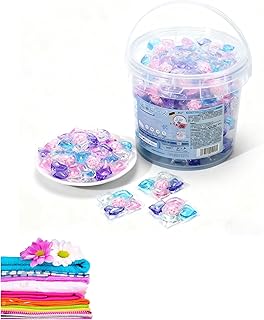 5 in 1 Laundry Beads, Super Cleaning Scents Beads, 48-hour lasting fragrance, Safe and environmentally friendly, Deep clean clothes, Convenient Fresh softener, Gentle care for clothes (100, pc)