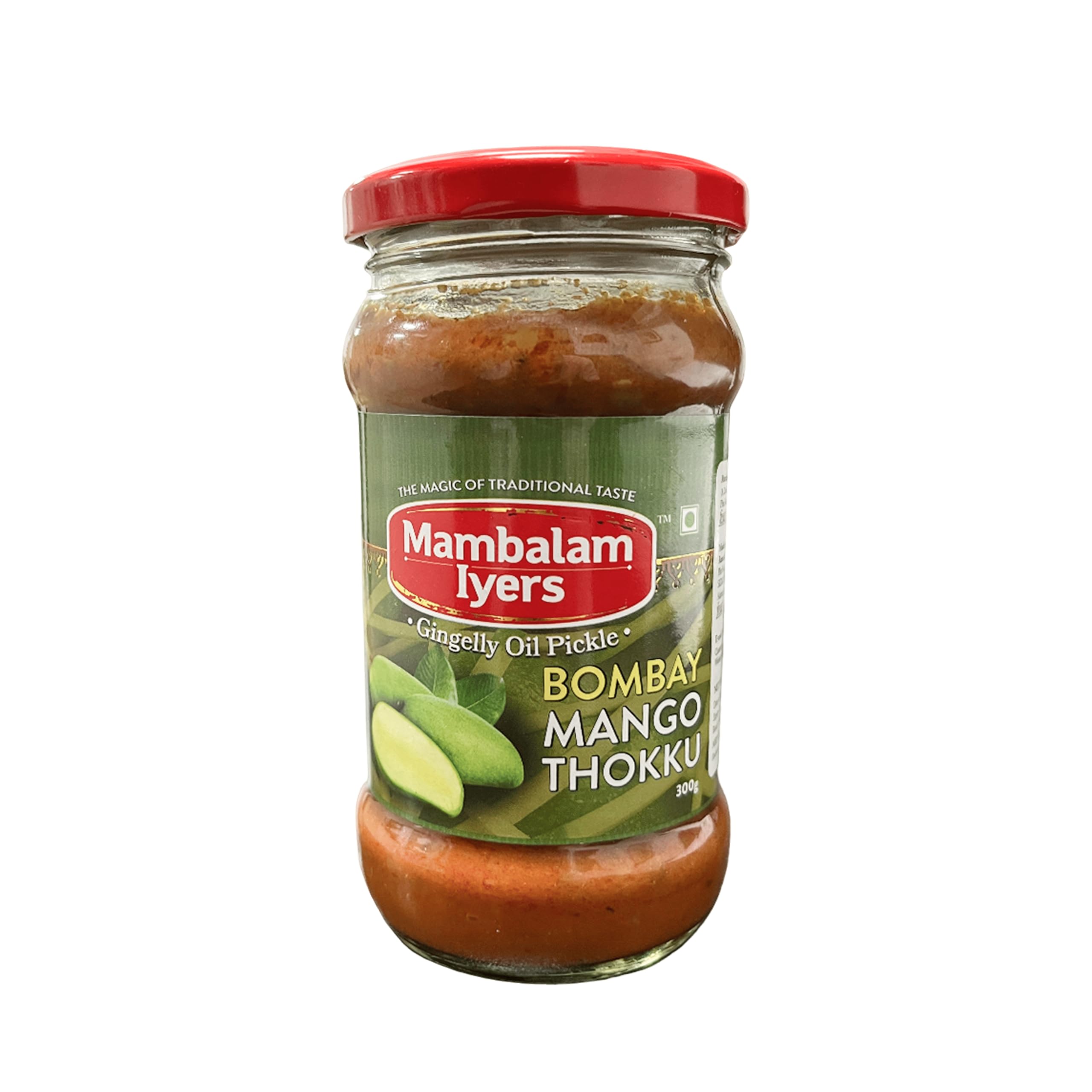 Mambalam Iyers Bombay Mango Thokku -300g Glass bottle | Aam ka achaar | Mumbai style Pickle made with 100% Gingelly Oil | Mangai oorukai