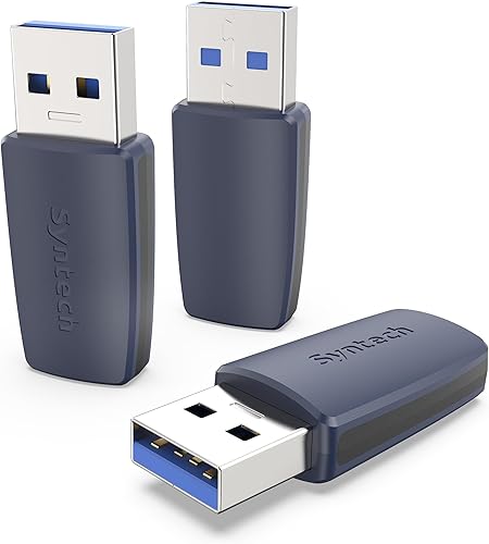 Syntech Paquete de 3 adaptadores USB C a USB, adaptador USB C hembra a USB 3.0 macho, cable de carga tipo C, convertidor de corriente compatible con