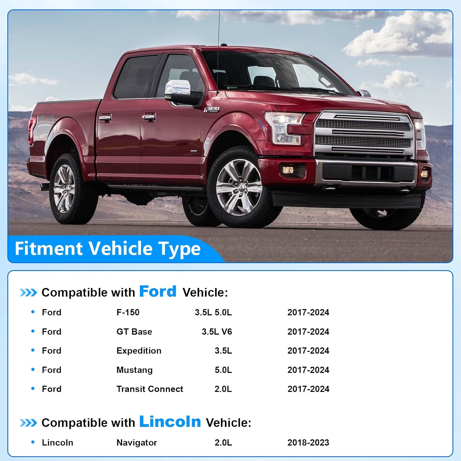 HL3Z-6M280-A Variable Camshaft Timing VCT Control Solenoids Compatible with Ford F-150 F150 GT Expedition Mustang Transit Connect Lincoln Navigator 2015 2016 2017 2018 2019 2020 2021 2022 2023 2024