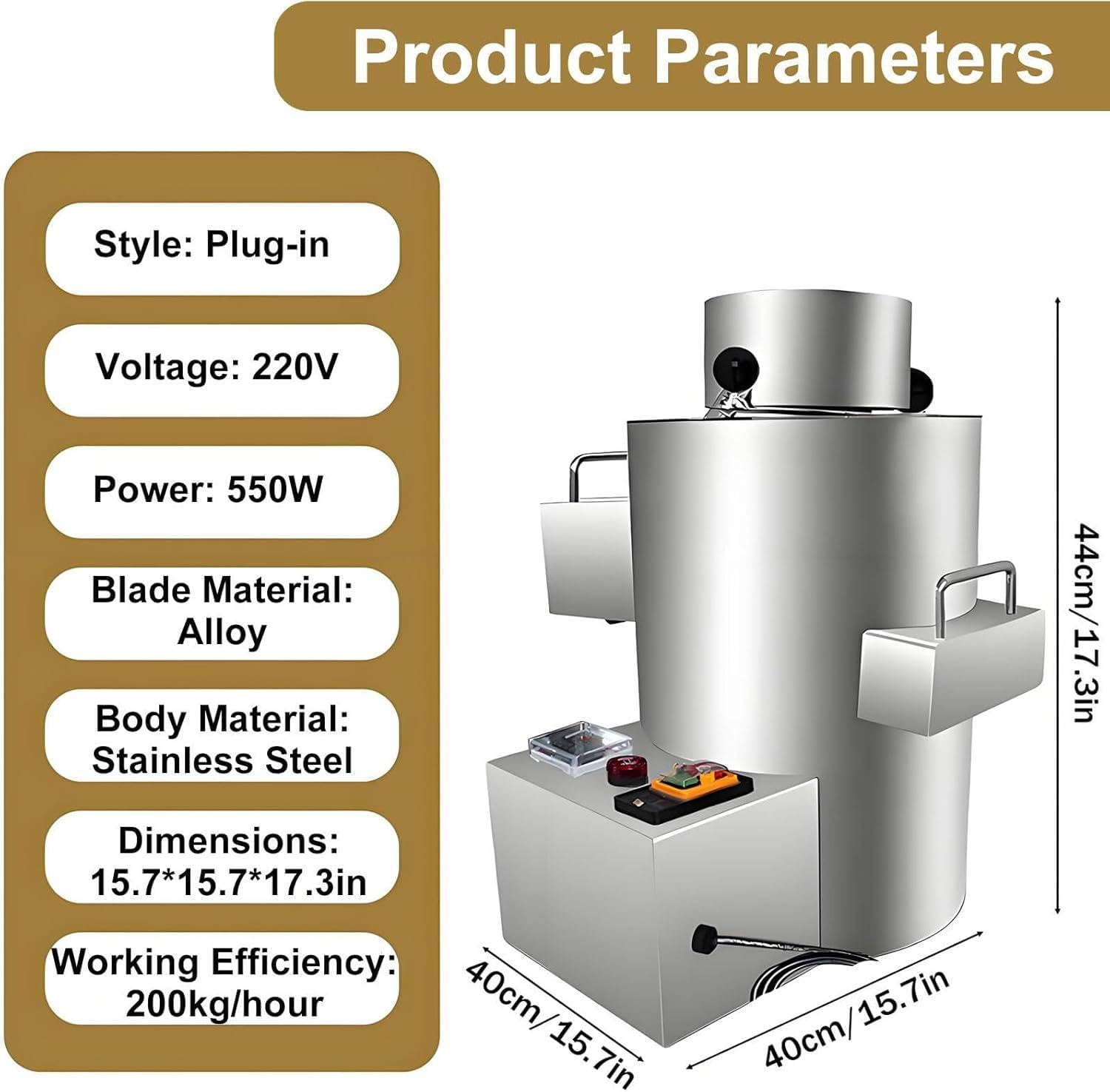 Pelapatate Commerciale, pelapatate Automatico, pelapatate in Acciaio Inox, pelapatate Elettrico Professionale 220v/Plugin