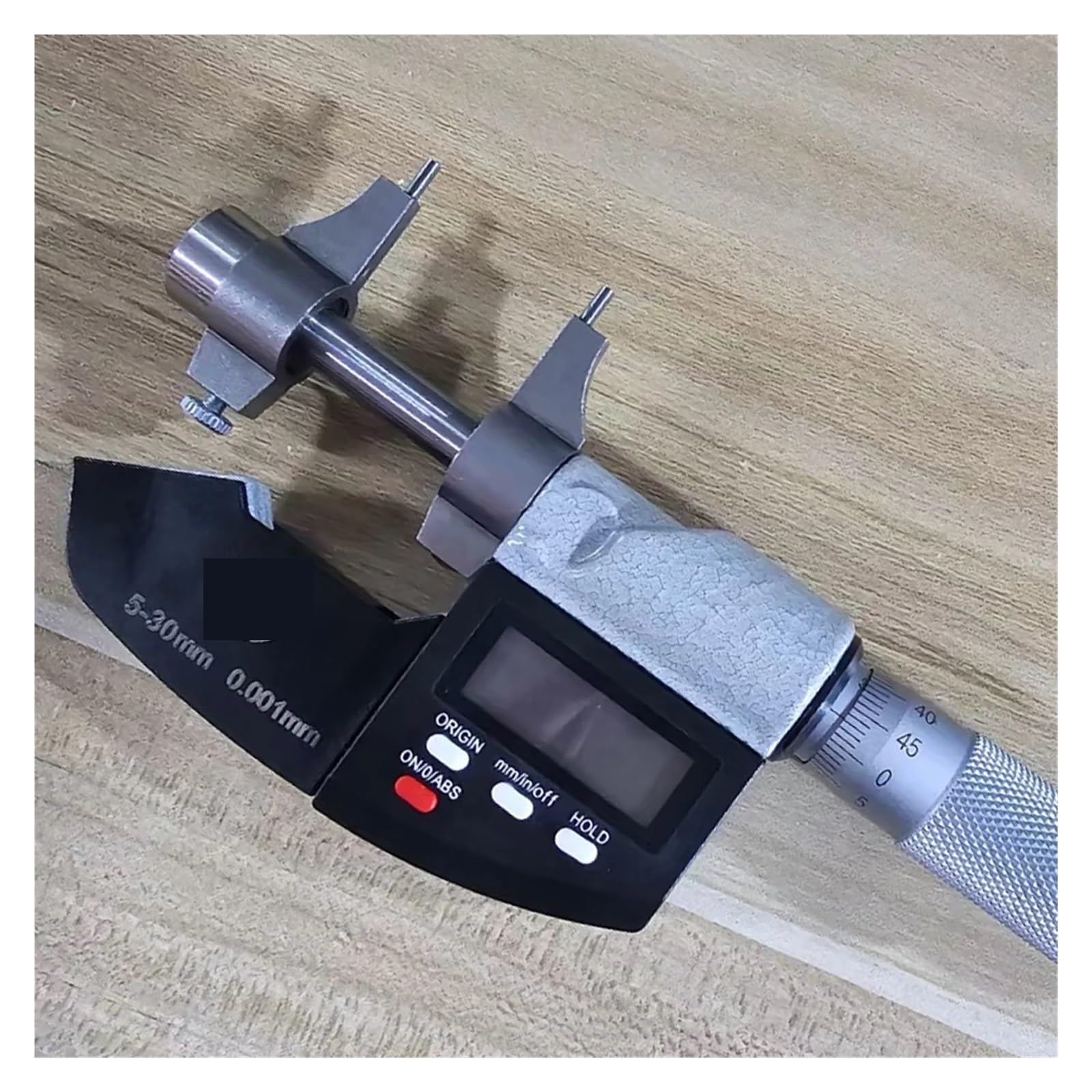 Micrómetro digital Micrómetro electrónico for exteriores, herramientas de medición con punta de carburo, calibre de 0 a 25 mm, micrómetro digital Micromaster