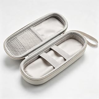 Multi-Functional Storage Case,Portable Organizer Bag | Hard shell portable storage case with mesh pocket and elastic straps for daily organization