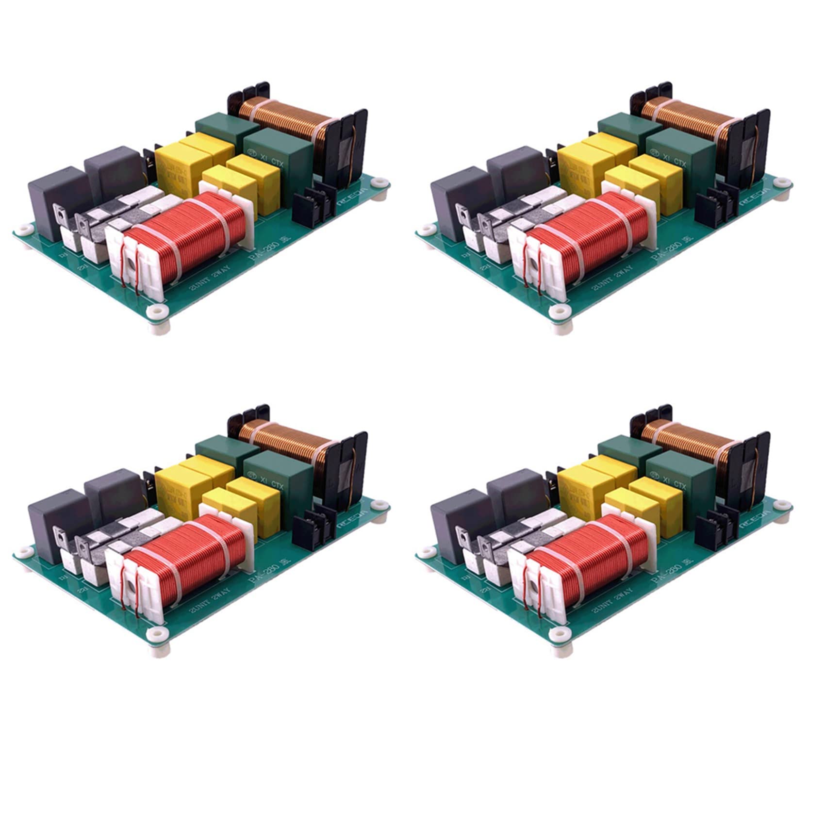 Crossover 2 Voies PA-280 800W - Fréquence De Coupure 2800Hz, Impédance 4-8 Ohms - Pour Haut-parleurs 6 à 18 Pouces (tweeter/woofer)