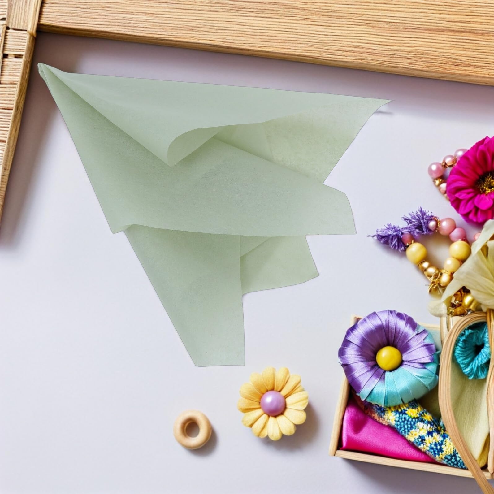 ULTECHNOVO Carta Velina 50x35cm per Imballaggio Floreale 100 Fogli Copiativa per Confezioni e Accessori per Regali Compleanno