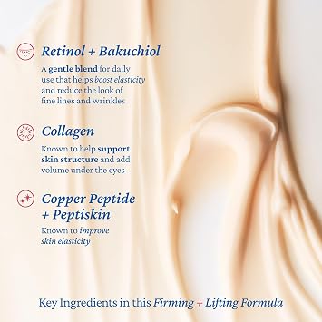 belif Retinol Firming Eye Serum Aqua Bomb Lifting Eye Gel with Collagen & Bakuchiol for Puffiness, Fine Lines & Wrinkles, Peptide & Hyaluronic Acid, Korean Skin Care