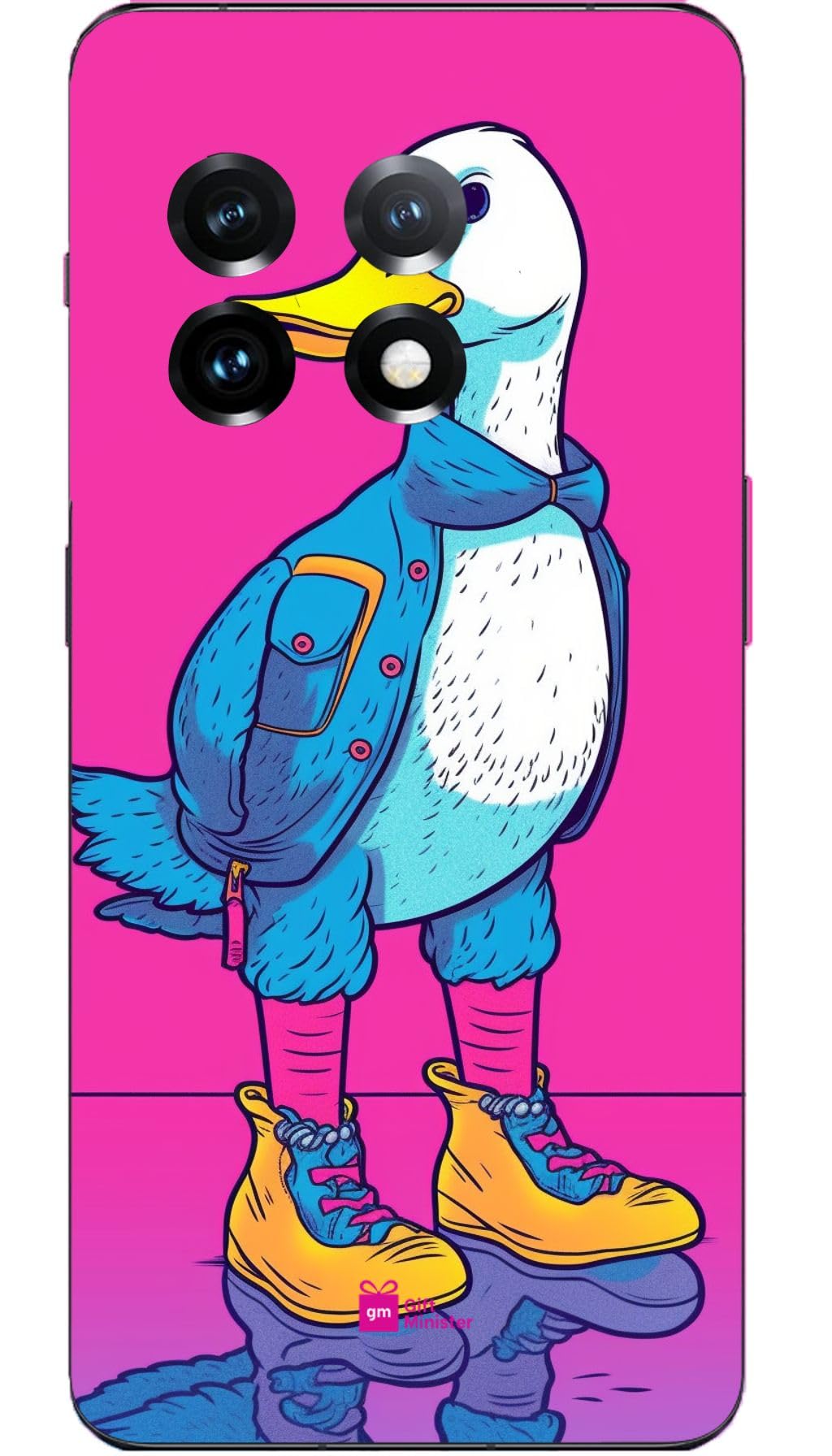 Gift Minister Silicone Designer Cover for One Plus 11 R Hot Pinknone - Cartoon Inquisition Duck Hip Hop Aesthetics Pink Blue Anime Comics Bold Block Prints Mashup Styles Camera Protection 1Pcs 1696Q