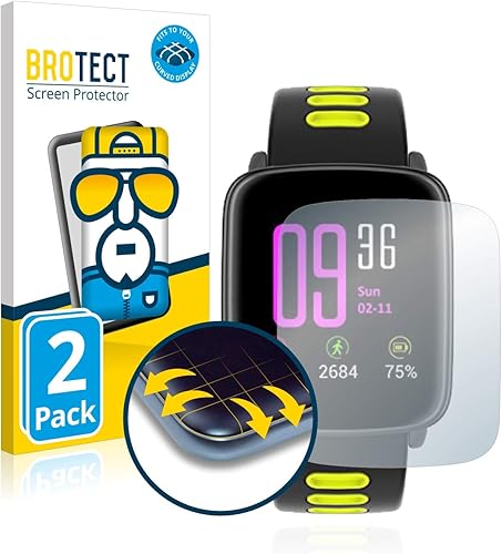BROTECT Pellicola Protettiva Full Cover Compatibile con Yamay Fitness Tracker SW018 Pezzi  Copertura Completa
